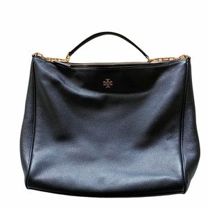 Tory Burch Black Leather Hobo Bag LIKE NEW